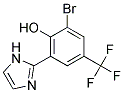 2-BROMO-6-(IMIDAZOL-2-YL)-4-TRIFLUOROMETHYLPHENOL Struktur