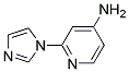 2-IMIDAZOL-1-YL-PYRIDIN-4-YLAMINE Struktur