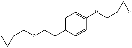 1-[4-(2-Hydroxyethyl)phenoxy]-2,3-epoxypropane Struktur