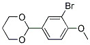 1-BROMO-5-(1,3-DIOXAN-2-YL)-2-METHOXYBENZENE Struktur