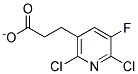 2,6-dichloro-5-fluoro-nicotinylacetate Struktur