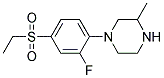 1-[4-(Ethylsulphonyl)-2-fluorophenyl]-3-methylpiperazine Struktur