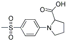 1-[4-(Methylsulphonyl)phenyl]pyrrolidine-2-carboxylic acid Struktur