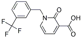 1-[3-(Trifluoromethyl)benzyl]pyridin-2-one-3-carboxylic acid Struktur