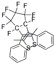 1,2-Bis(2-methylbenzo(b)thiophen-3-yl) perfluorocyclopentene Struktur