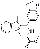 (1S,3R)-1-BENZO[1,3]DIOXOL-5-YL-2,3,4,9-TETRAHYDRO-1H-BETA-CARBOLINE-3-CARBOXYLIC ACID METHYL ESTER Struktur