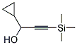 1-CYCLOPROPYL-3-TRIMETHYLSILANYL-PROP-2-YN-1-OL Struktur