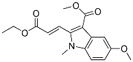 2-((E)-2-ETHOXYCARBONYL-VINYL)-5-METHOXY-1-METHYL-1H-INDOLE-3-CARBOXYLIC ACID METHYL ESTER Struktur