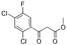 2,4-Dichloro-5-Fluorobenzoylacetic Acid Methyl Ester Struktur