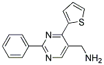 1-(2-phenyl-4-thiophen-2-ylpyrimidin-5-yl)methanamine Struktur