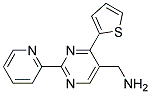 1-(2-pyridin-2-yl-4-thiophen-2-ylpyrimidin-5-yl)methanamine Struktur