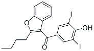 2-Butyl-3-(3,5-Diiodo-4-Hydroxy Bnezoyl)Benzofuran Struktur