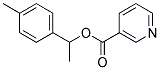 1-(4-Methylphenyl)-ethyl Nocotinic acid Struktur