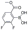 2,3-DIFLUORO-6-METHOXYCARBONYLPHENYLBORONIC ACID Struktur