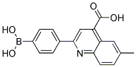 2-(4-BORONOPHENYL)-6-METHYL- 4-QUINOLINECARBOXYLIC ACID Struktur