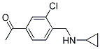 1-(3-CHLORO-4-((CYCLOPROPYLAMINO)METHYL)PHENYL)ETHANONE Struktur