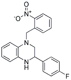 1-(2-NITROBENZYL)-3-(4-FLUOROPHENYL)-1,2,3,4-TETRAHYDROQUINOXALINE Struktur