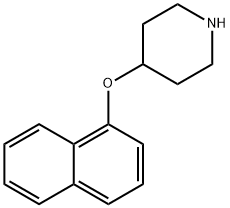 1-NAPHTHYL 4-PIPERIDINYL ETHER Struktur