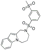 2-([3-(METHYLSULFONYL)PHENYL]SULFONYL)-2,3,4,5-TETRAHYDRO-1H-[1,4]DIAZEPINO[1,2-A]INDOLE Struktur