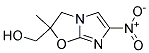 (2-METHYL-6-NITRO-2,3-DIHYDRO-IMIDAZO[2,1-B]OXAZOL-2-YL)-METHANOL Struktur