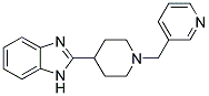 2-[1-(PYRIDIN-3-YLMETHYL)PIPERIDIN-4-YL]-1H-BENZIMIDAZOLE Struktur