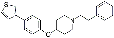 1-(2-PHENYLETHYL)-4-[4-(3-THIENYL)PHENOXY]PIPERIDINE Struktur