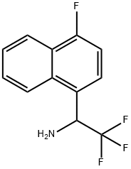 2,2,2-TRIFLUORO-1-(4-FLUORO-NAPHTHALEN-1-YL)-ETHYLAMINE Struktur