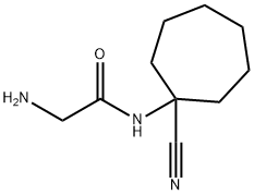 2-AMINO-N-(1-CYANO-CYCLOHEPTYL)-ACETAMIDE Struktur