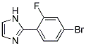 2-(4-BROMO-2-FLUORO-PHENYL)-1H-IMIDAZOLE Struktur