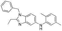 (1-BENZYL-2-ETHYL-1H-BENZOIMIDAZOL-5-YL)-(2,5-DIMETHYL-PHENYL)-AMINE Struktur