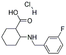 2-(3-FLUORO-BENZYLAMINO)-CYCLOHEXANECARBOXYLIC ACID HYDROCHLORIDE Struktur