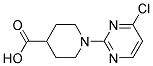 1-(4-CHLORO-PYRIMIDIN-2-YL)-PIPERIDINE-4-CARBOXYLIC ACID Struktur