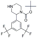 2-(3,5-BIS-TRIFLUOROMETHYL-PHENYL)-PIPERAZINE-1-CARBOXYLIC ACID TERT-BUTYL ESTER Struktur