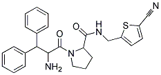 1-(2-AMINO-3,3-DIPHENYL-PROPIONYL)-PYRROLIDINE-2-CARBOXYLIC ACID (5-CYANO-THIOPHEN-2-YLMETHYL)-AMIDE Struktur