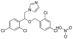 1H-Imidazole,1-[2-(2,4-Dichlorophenyl)-2-[(2,4-Dichlorophenyl)Methoxy]Ethyl]-,Mononitrate Struktur