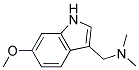 1-(6-methoxy-1H-indol-3-yl)-N,N-dimethylmethanamine Struktur