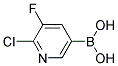 2-CHLORO-3-FLUOROPYRIDINYL-5-BORONIC ACID Struktur