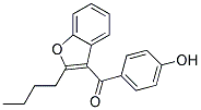 2-BUTHYL-3-(-P-HYDROXYBENZOYL)BENZOFURAN Struktur