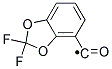 2,2-DIFLUORO-1,3-BENZODIOXOLE-4-CARBONYL Struktur