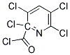 2,3,5,6-TETRACHLOROPYRIDINECARBONYL CHLORID Struktur