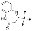 1H-4-(TRIFLUOROMETHYL)-1,5-BENZODIAZEPIN-2(3H)-ON Struktur