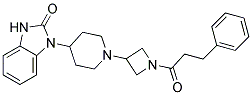 1-(1-[1-(3-PHENYLPROPANOYL)AZETIDIN-3-YL]PIPERIDIN-4-YL)-1,3-DIHYDRO-2H-BENZIMIDAZOL-2-ONE Struktur