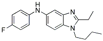 (1-BUTYL-2-ETHYL-1H-BENZOIMIDAZOL-5-YL)-(4-FLUORO-PHENYL)-AMINE Struktur