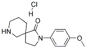 2-(4-METHOXYPHENYL)-2,7-DIAZASPIRO[4.5]DECAN-1-ONE HYDROCHLORIDE Struktur