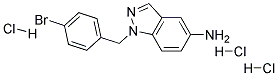 1-(4-BROMO-BENZYL)-1H-INDAZOL-5-YLAMINE TRIHYDROCHLORIDE Struktur