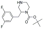 2-(3,5-DIFLUORO-BENZYL)-PIPERAZINE-1-CARBOXYLIC ACID TERT-BUTYL ESTER Struktur