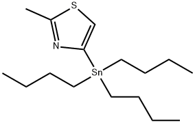 2-METHYL-4-(TRIBUTYLSTANNYL)THIAZOLE Struktur