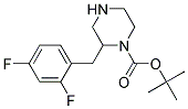 2-(2,4-DIFLUORO-BENZYL)-PIPERAZINE-1-CARBOXYLIC ACID TERT-BUTYL ESTER Structure