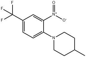 1-[2-NITRO-4-(TRIFLUOROMETHYL)PHENYL]-4-METHYLPIPERIDINE Struktur