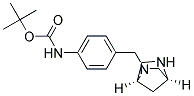 (1S,4S)-2-(4'-N-BOC-AMINOBENZYL)-2,5-DIAZA-BICYCLO[2.2.1]HEPTANE Struktur